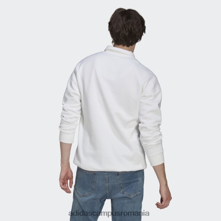 adidas campus romania hanorac alb cu fermoar 1/4 bărbați alb J266N220752