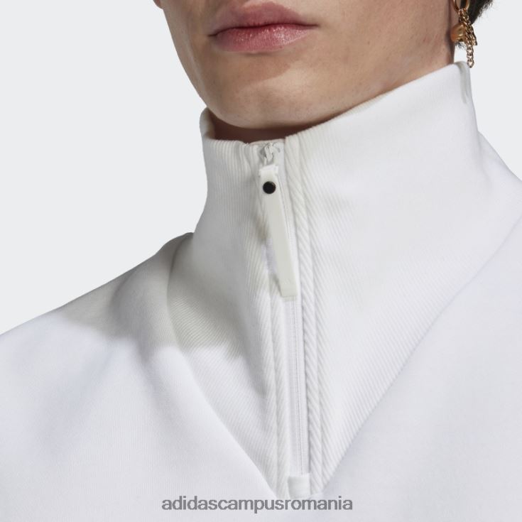 adidas campus romania hanorac alb cu fermoar 1/4 bărbați alb J266N220752