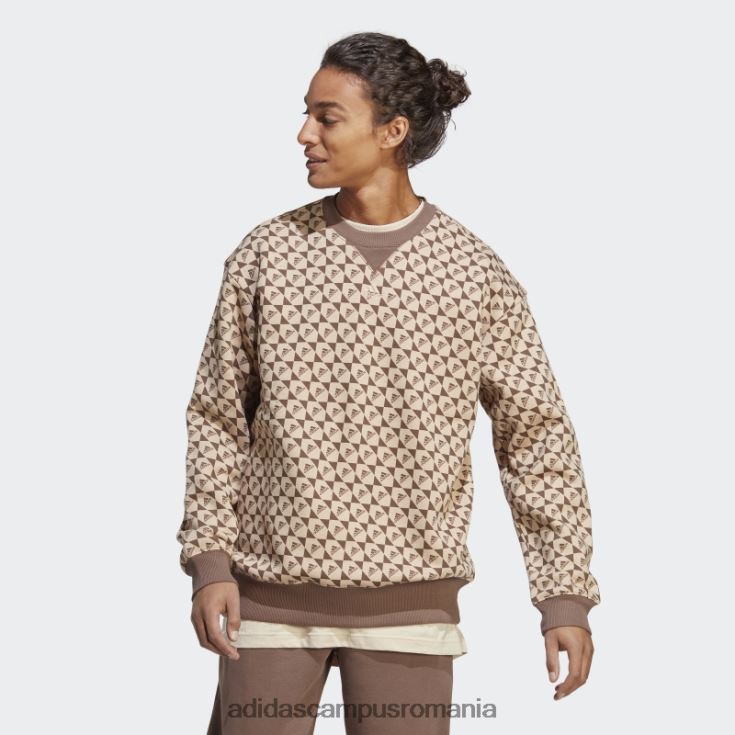 adidas campus romania hanorac all szn x logomania bej bărbați bej/pământ J266N220749