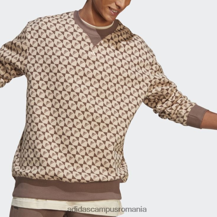 adidas campus romania hanorac all szn x logomania bej bărbați bej/pământ J266N220749