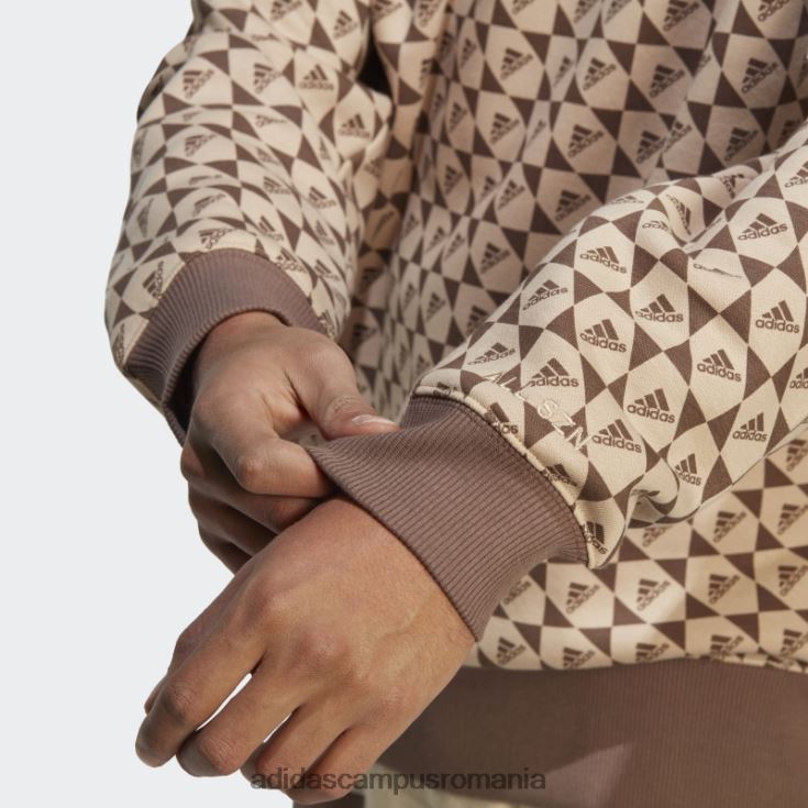 adidas campus romania hanorac all szn x logomania bej bărbați bej/pământ J266N220749
