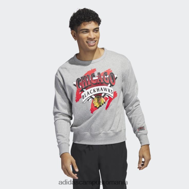 adidas campus romania hanorac blackhawks vintage crew gri mediu adidas bărbați gri mediu/alb/multi J266N220922