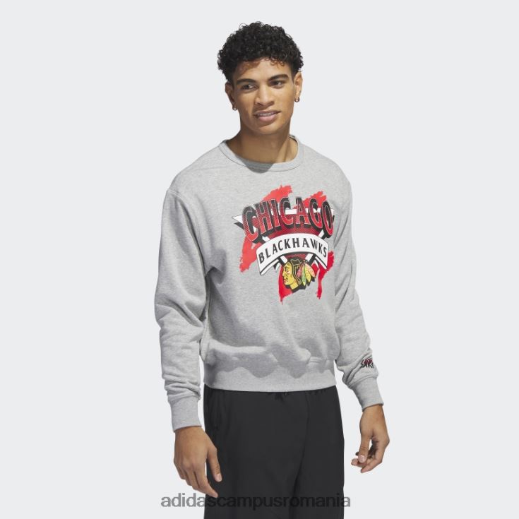 adidas campus romania hanorac blackhawks vintage crew gri mediu adidas bărbați gri mediu/alb/multi J266N220922