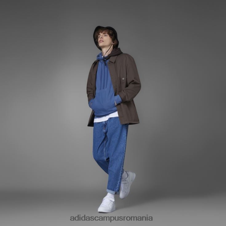 adidas campus romania hanorac colorblock french terry oțel adidas bărbați oţel J266N220970