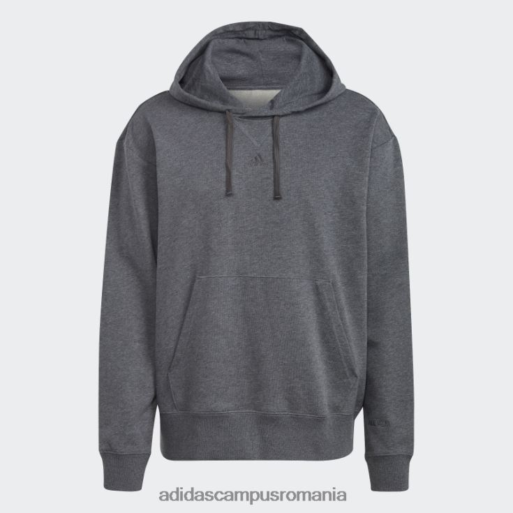 adidas campus romania hanorac cu capotă gri închis, all szn, din țesătură franțuzească bărbați erica gri închis J266N220885