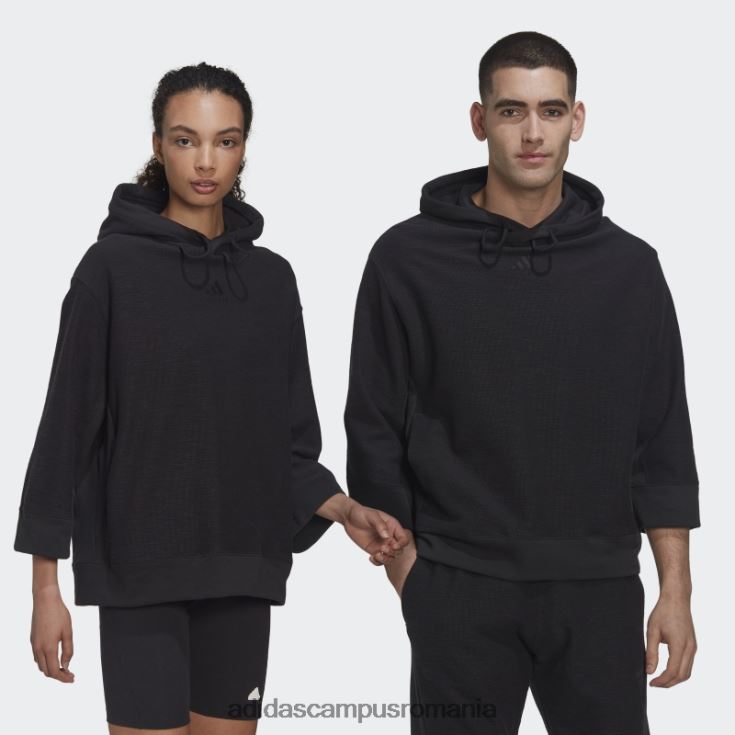adidas campus romania hanorac cu glugă din țesătură franțuzească inversată (gen neutru) negru bărbați negru J266N220756