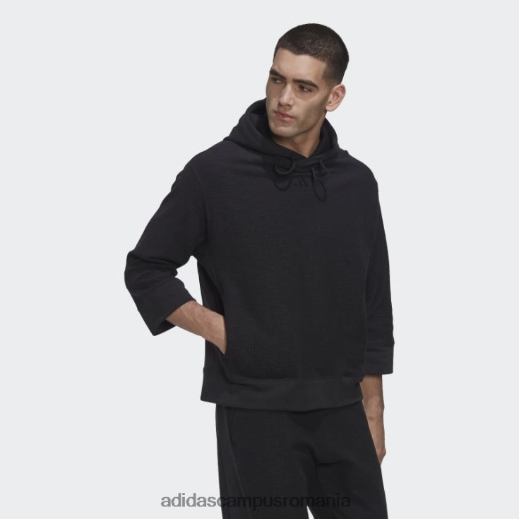 adidas campus romania hanorac cu glugă din țesătură franțuzească inversată (gen neutru) negru bărbați negru J266N220756
