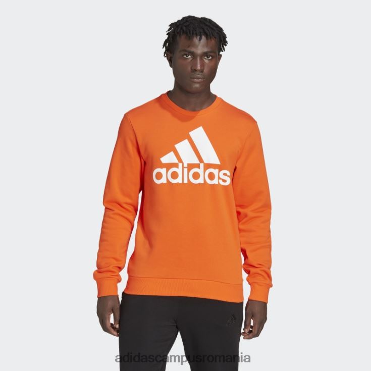 adidas campus romania hanorac cu logo mare essentials portocaliu bărbați portocaliu/alb J266N220924