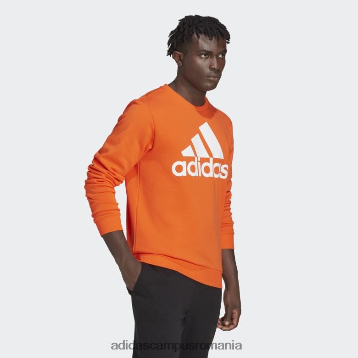 adidas campus romania hanorac cu logo mare essentials portocaliu bărbați portocaliu/alb J266N220924