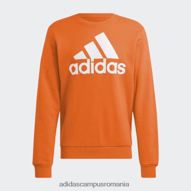adidas campus romania hanorac cu logo mare essentials portocaliu bărbați portocaliu/alb J266N220924