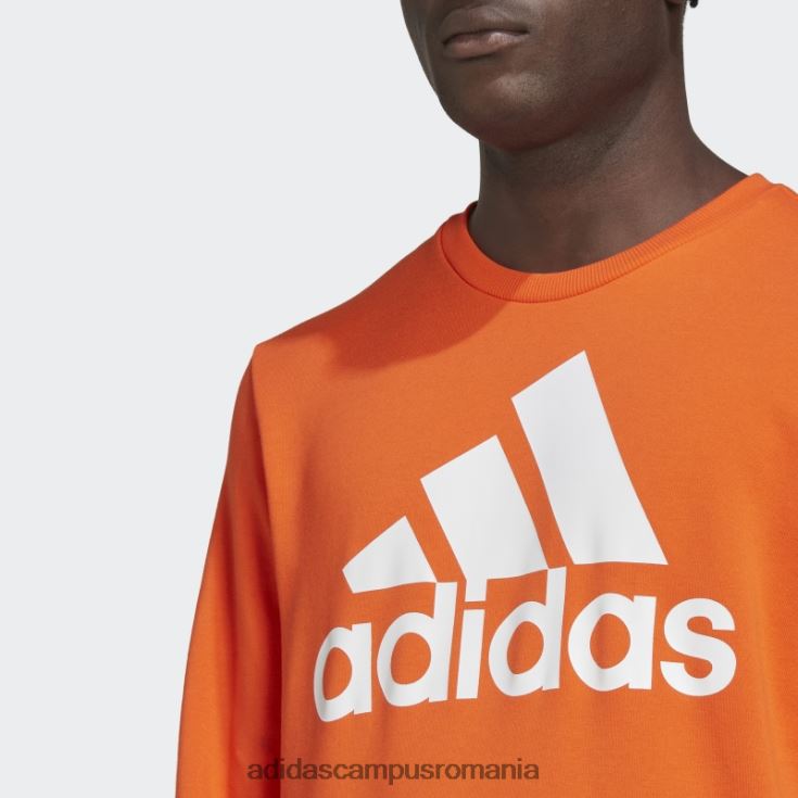 adidas campus romania hanorac cu logo mare essentials portocaliu bărbați portocaliu/alb J266N220924