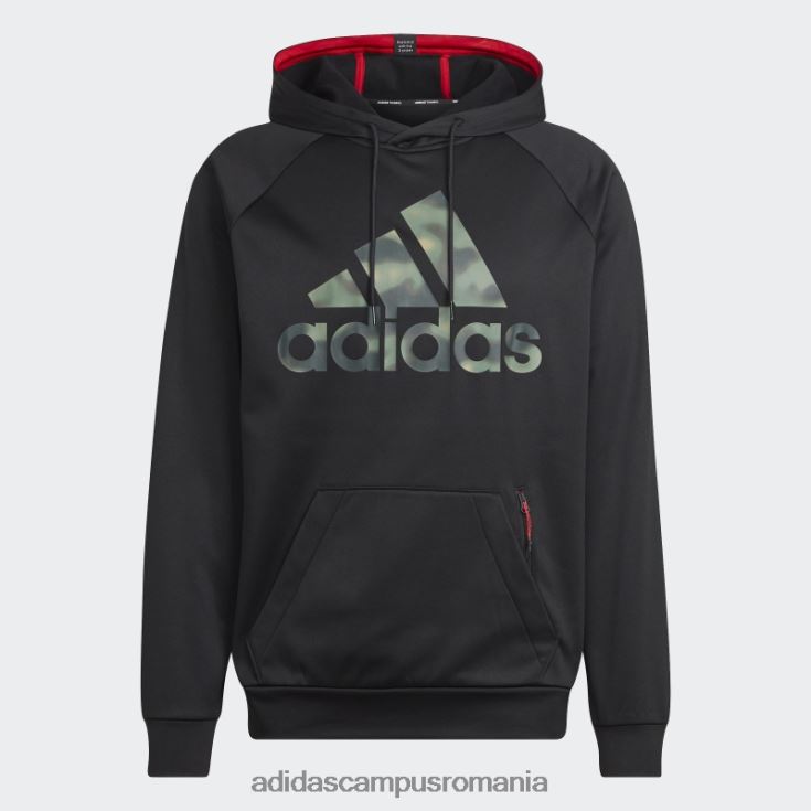 adidas campus romania hanorac cu logo-ul camo aeroready game and go negru adidas bărbați negru J266N220778