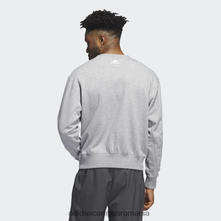 adidas campus romania hanorac de echipaj vintage flyers gri mediu bărbați gri mediu/alb/multi J266N220921