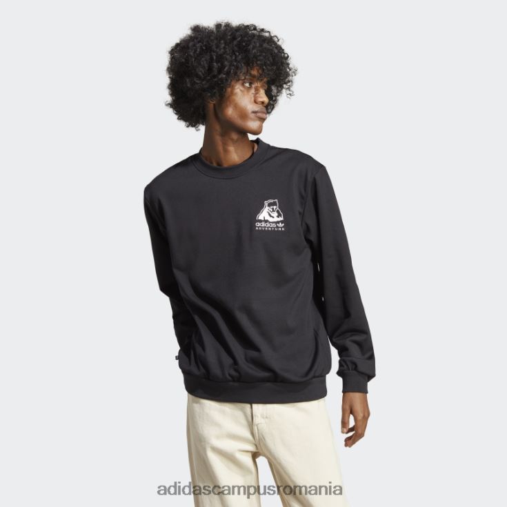 adidas campus romania hanorac de iarnă aventură cu gât negru bărbați negru J266N220758