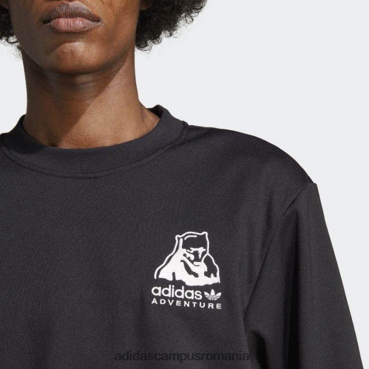 adidas campus romania hanorac de iarnă aventură cu gât negru bărbați negru J266N220758