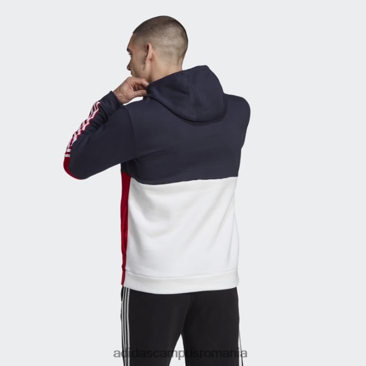 adidas campus romania hanorac ink essentials colorblock fleece adidas bărbați cerneală/alb/stacojiu J266N220745