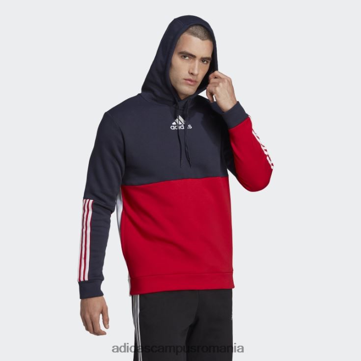 adidas campus romania hanorac ink essentials colorblock fleece adidas bărbați cerneală/alb/stacojiu J266N220745