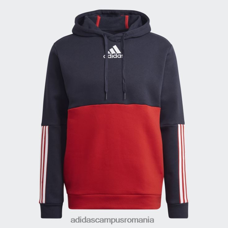 adidas campus romania hanorac ink essentials colorblock fleece adidas bărbați cerneală/alb/stacojiu J266N220745