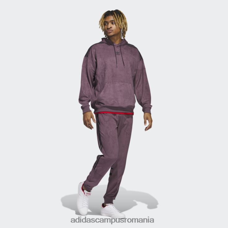 adidas campus romania hanorac maroon adicolor classics plush bărbați maro J266N220783
