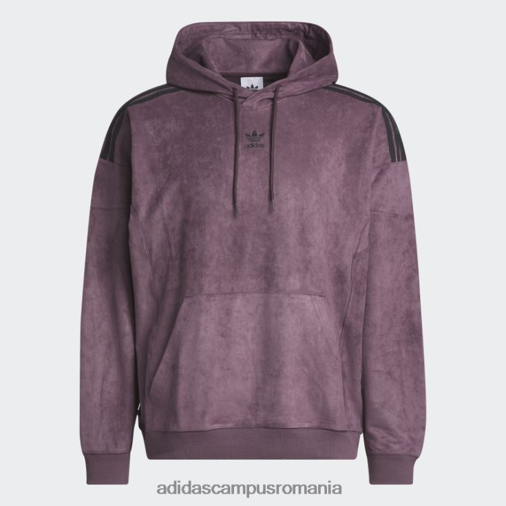adidas campus romania hanorac maroon adicolor classics plush bărbați maro J266N220783