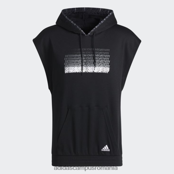 adidas campus romania hanorac negru adidas cu mânecă scurtă donovan mitchell bărbați negru J266N220973