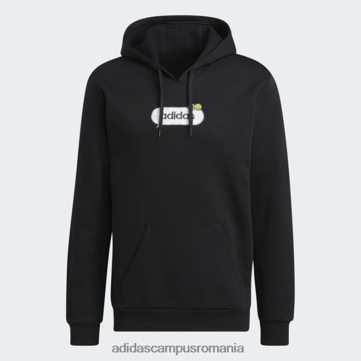 adidas campus romania hanorac negru cu glugă grafic optimoticons adidas bărbați negru J266N220967
