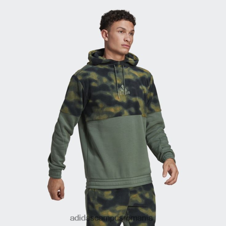 adidas campus romania hanorac orbit verde polar fleece nature bărbați orbita verde/oxid verde J266N220753