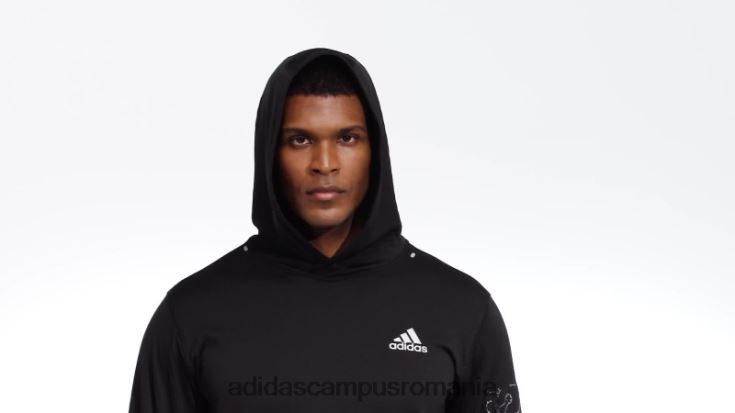 adidas campus romania hanorac pentru alergare din lână neagră x-city bărbați negru J266N220880