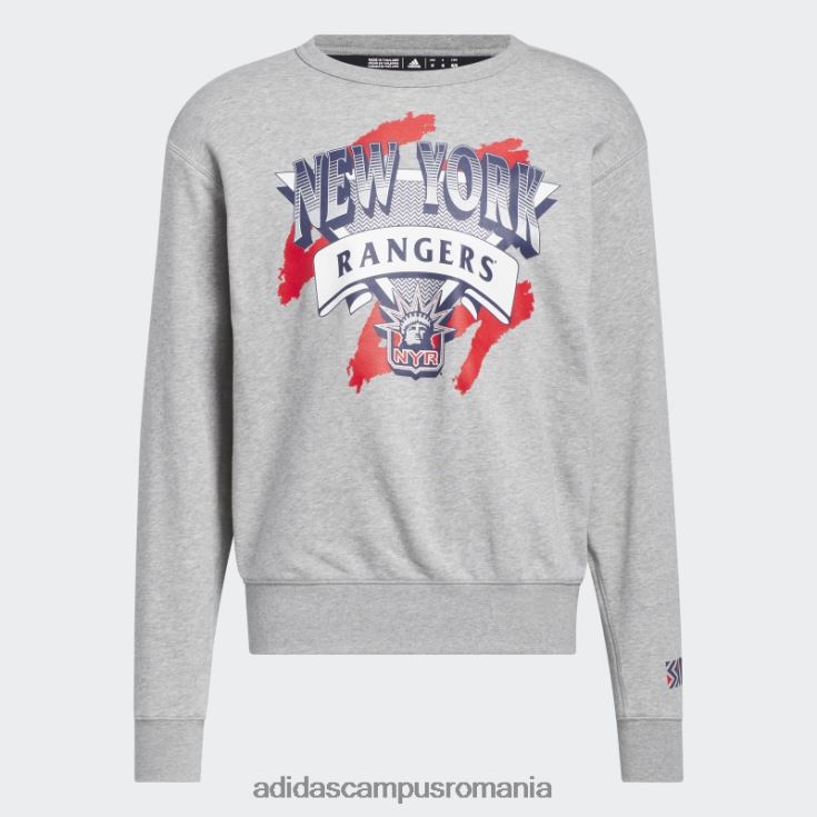 adidas campus romania hanorac rangers vintage crew gri mediu bărbați gri mediu/alb/multi J266N220965