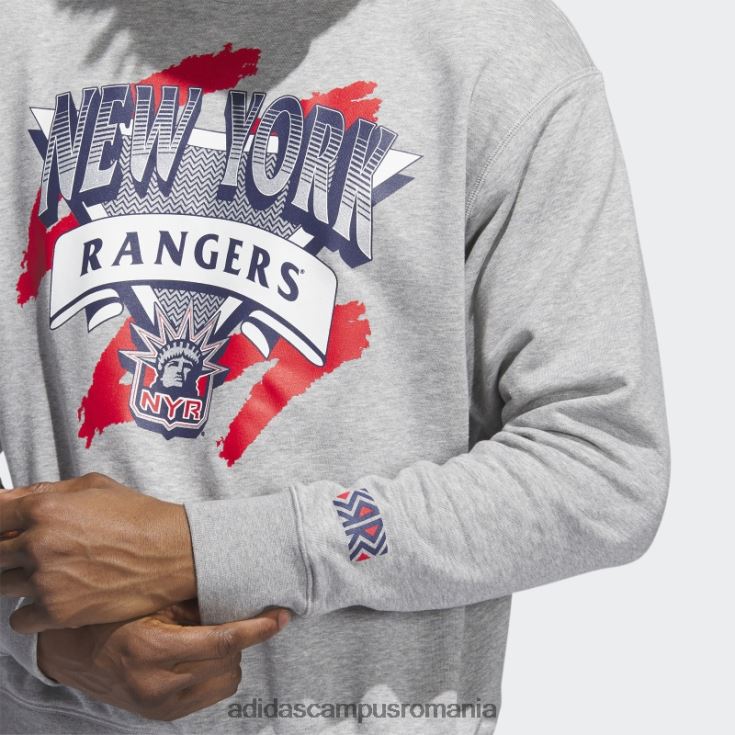 adidas campus romania hanorac rangers vintage crew gri mediu bărbați gri mediu/alb/multi J266N220965