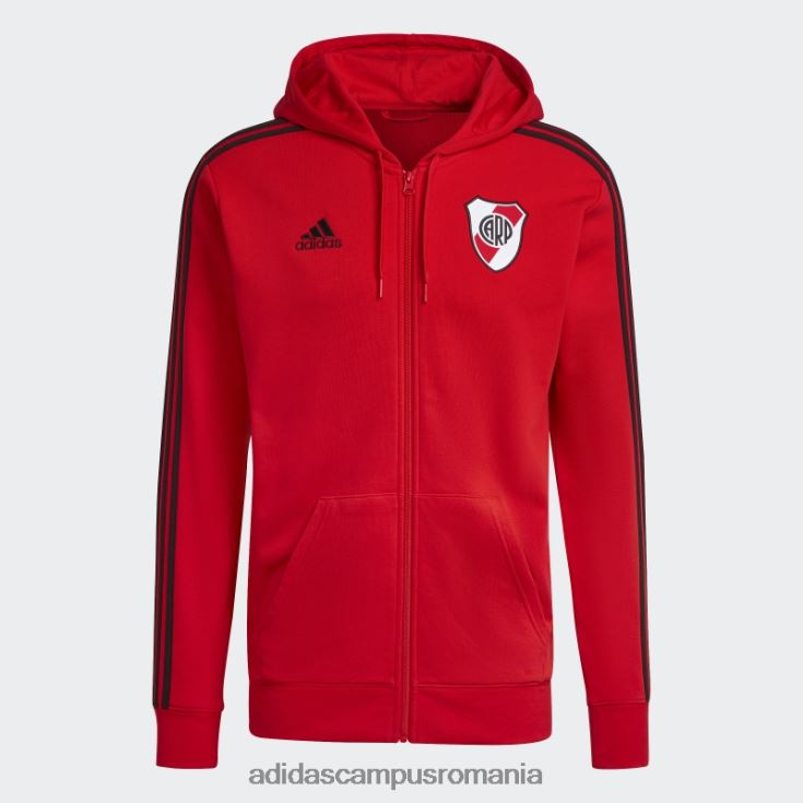 adidas campus romania hanorac roșu river plate cu 3 dungi bărbați roșu J266N220779