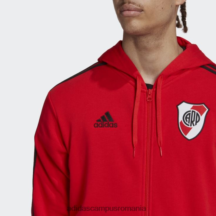 adidas campus romania hanorac roșu river plate cu 3 dungi bărbați roșu J266N220779