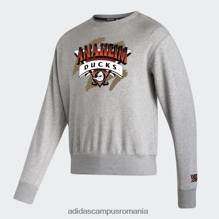 adidas campus romania hanorac vintage crew ducks gri mediu bărbați gri mediu/alb/multi J266N220830