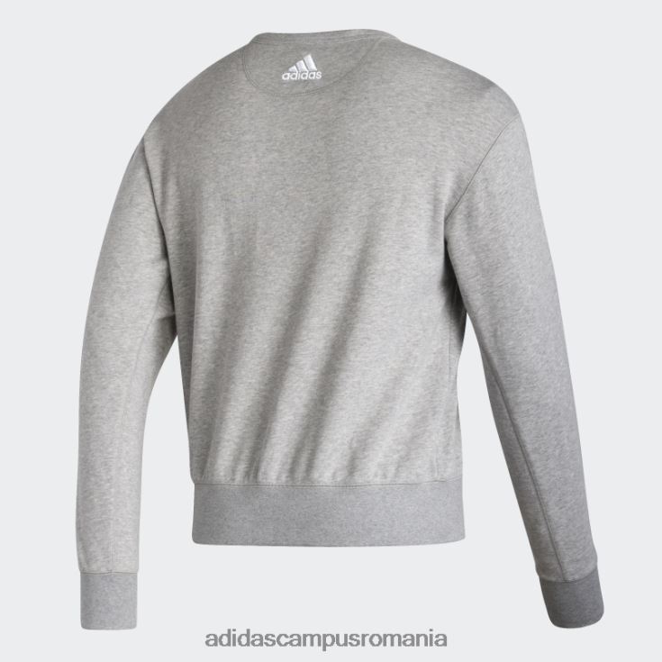 adidas campus romania hanorac vintage crew ducks gri mediu bărbați gri mediu/alb/multi J266N220830