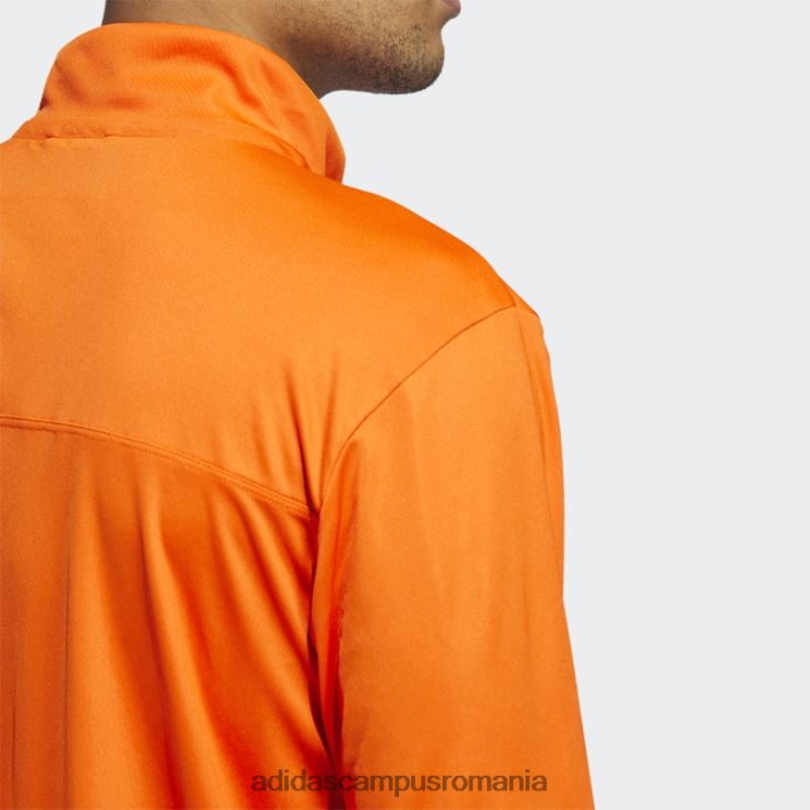 adidas campus romania sub lumini mânecă lungă 1/4 fermoar tricot top portocaliu bărbați portocaliu/alb J266N220918
