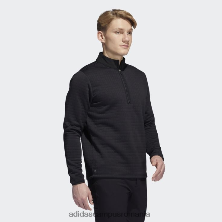 adidas campus romania Pulover negru cu fermoar 1/4 hidrofug bărbați negru J266N221434