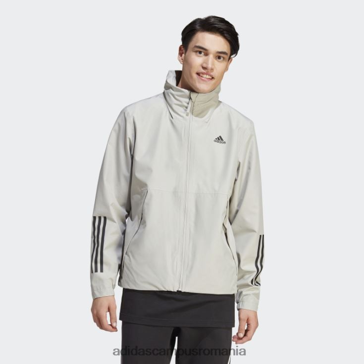 adidas campus romania bsc 3-stripes rain.rdy jacheta metal gri bărbați gri metal J266N221344
