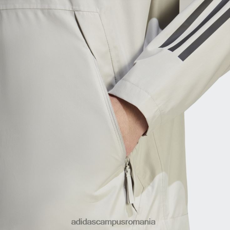 adidas campus romania bsc 3-stripes rain.rdy jacheta metal gri bărbați gri metal J266N221344