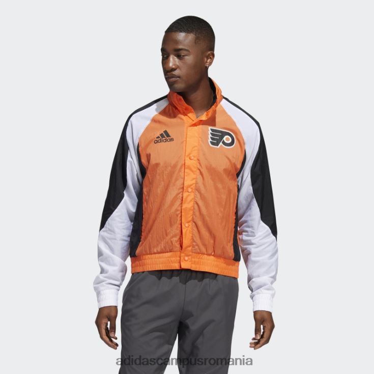 adidas campus romania flyers revers retro jachetă varsity portocaliu bărbați varsity portocaliu/negru/multi J266N220366