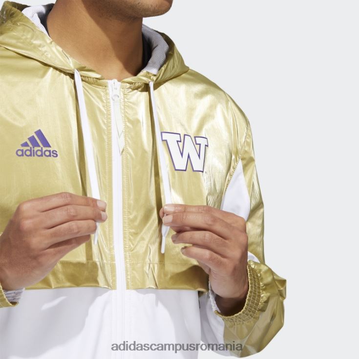 adidas campus romania fotbal strategie huskies top goldallic bărbați auriu/alb/ncaa-wtn-6va J266N221416