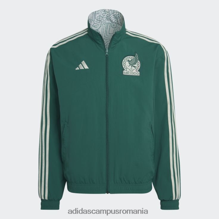adidas campus romania geacă verde cu imnul mexicului bărbați verde/alb J266N221430
