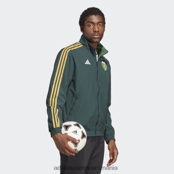 adidas campus romania geaca verde Portland Timbers Anthem bărbați verde/ponderosa J266N221412