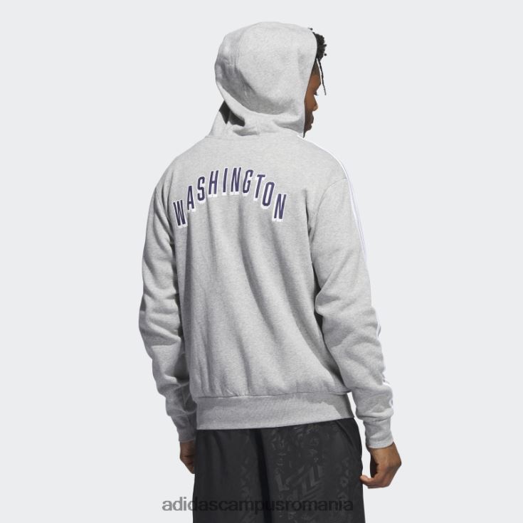 adidas campus romania hanorac adidas cu fermoar complet huskies gri bărbați gri/alb/ncaa-wtn-6vw J266N221411