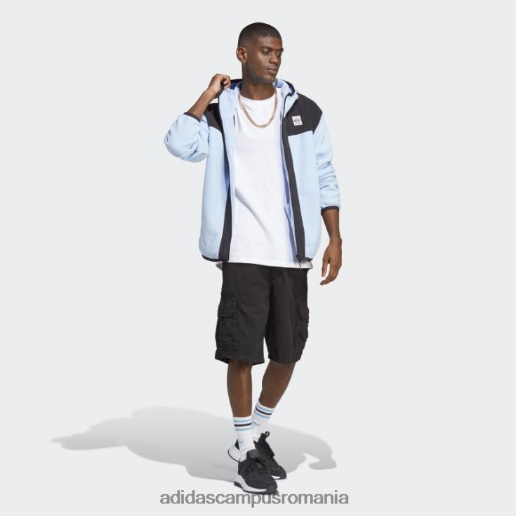 adidas campus romania hanorac din lână polar cu fermoar complet blue dawn adventure fc bărbați zori albastre J266N221394