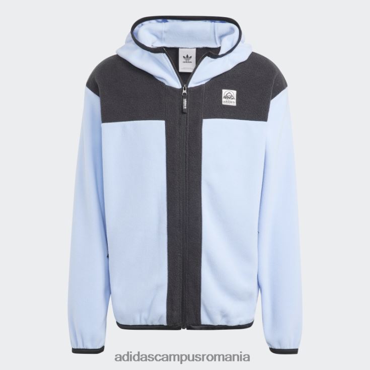 adidas campus romania hanorac din lână polar cu fermoar complet blue dawn adventure fc bărbați zori albastre J266N221394