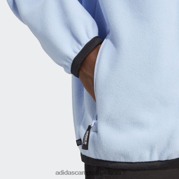 adidas campus romania hanorac din lână polar cu fermoar complet blue dawn adventure fc bărbați zori albastre J266N221394