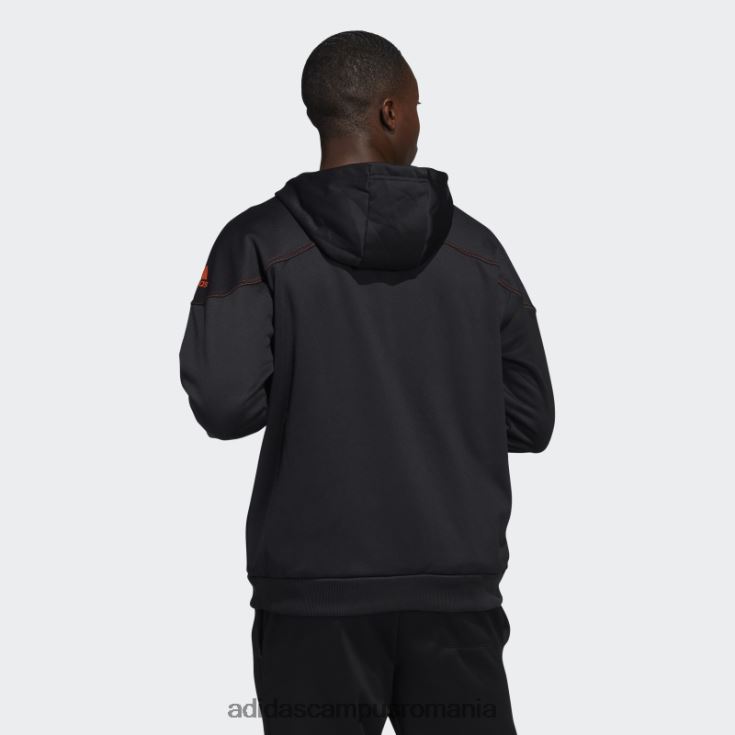 adidas campus romania hanorac negru cu fermoar stadion adidas bărbați negru/portocaliu/ncaa-mia J266N221408