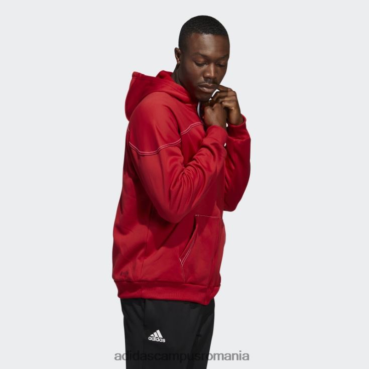 adidas campus romania hanorac roșu cu fermoar complet cornhuskers stadium bărbați roșu/alb/nebraska J266N221422