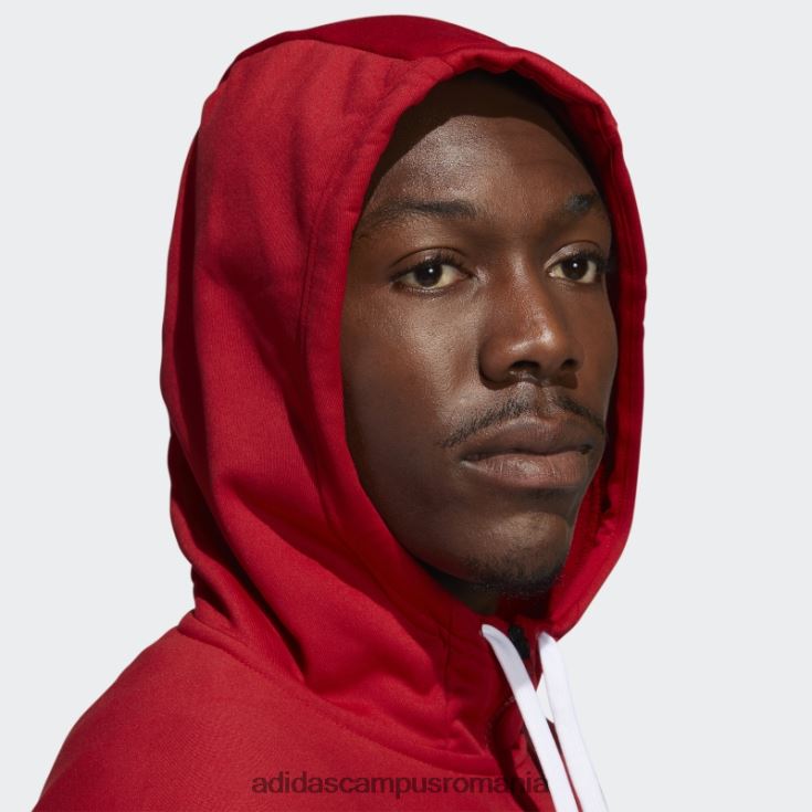 adidas campus romania hanorac roșu cu fermoar complet cornhuskers stadium bărbați roșu/alb/nebraska J266N221422