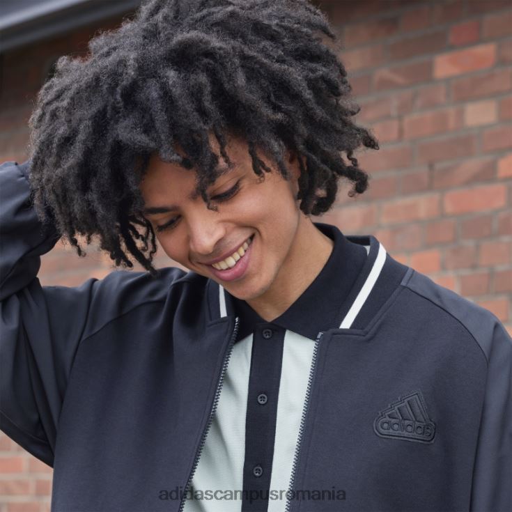 adidas campus romania jachetă bomber cu imprimeu negru (neutru de gen) bărbați negru J266N221425